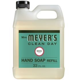 Mrs Meyers Liquid Hand Sp Refil Basl (6X33Oz )