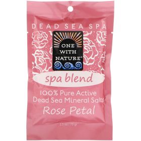 One With Nature O.W.N. Spa Blend, Rose Petal Bathsalts (6X2.5 Oz)