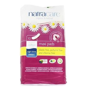 Natracare Night Time Overnight Pads (1X10 Ct)