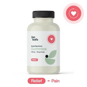 Broad Spectrum CBD Gummies for Pain (Zen Leafs) (Dosages: 900mg, Benefit: Relif)